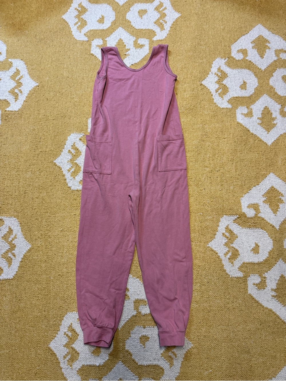 Alice + Ames Sleeveless Dusty Rose Jumpsuit with Pockets Size 8